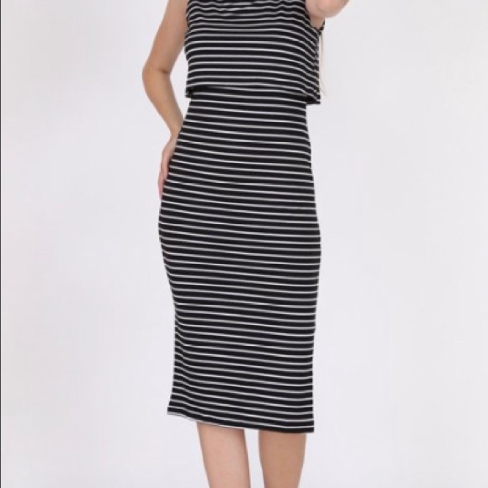 Brand new with tags maternity and nursing dress